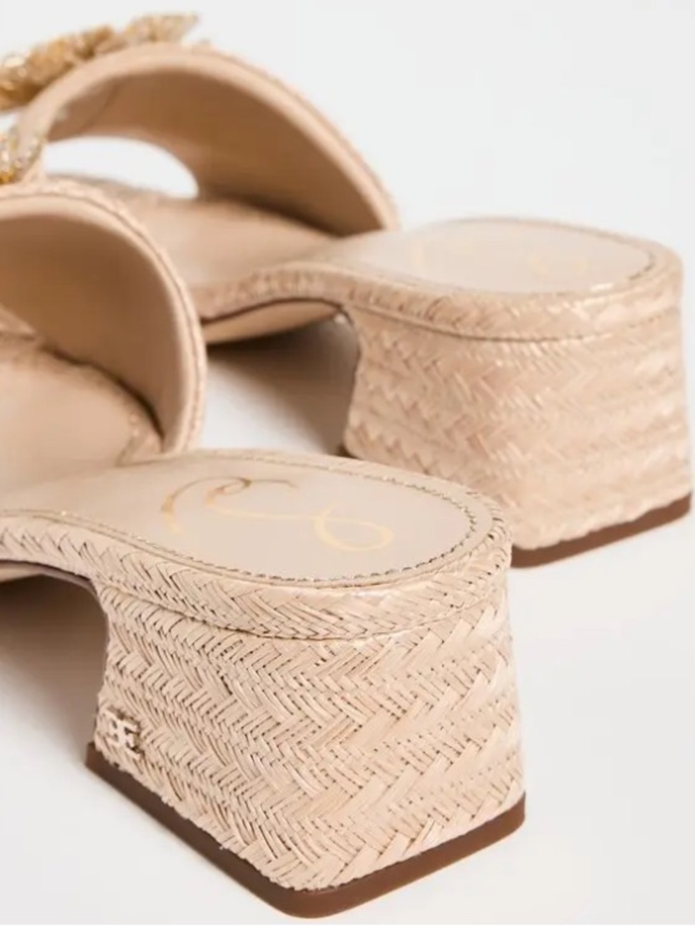 NEW Sam Edelman Winsley Sandals in Natural - Picture 4 of 9